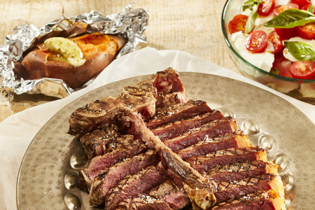 Lamskotelet van de BBQ